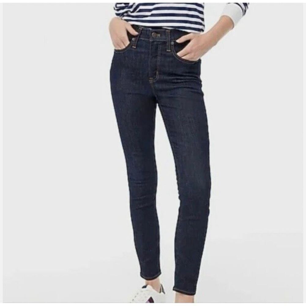 J. Crew Women's Size 29 The Lookout High Rise Skinny Blue Jeans Ankle Length